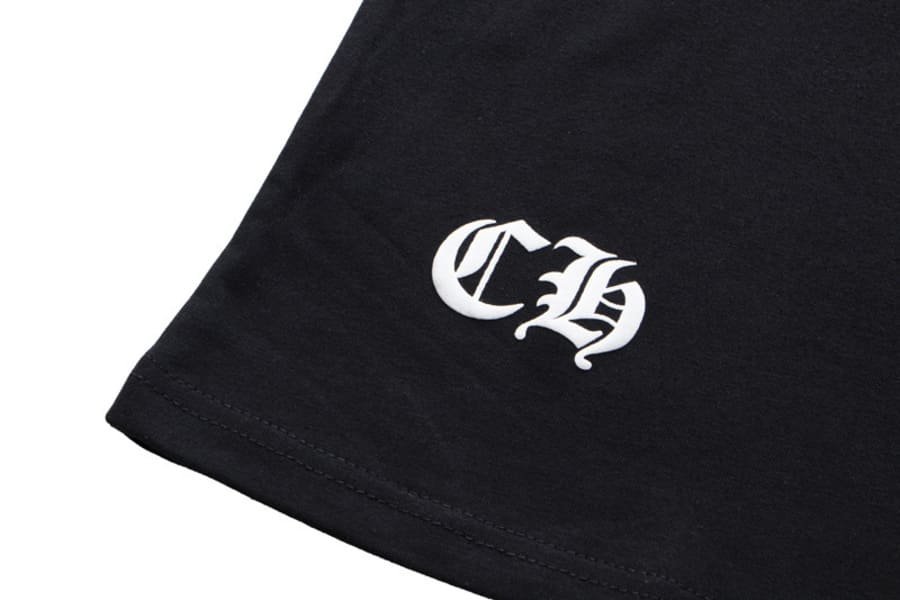 Camiseta Chrome Hearts horseshoe Cemetery Cross Preta