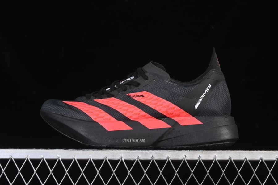 Adidas Adizero Adios Pro 4 x Mercedes AMG Lucid Red Black