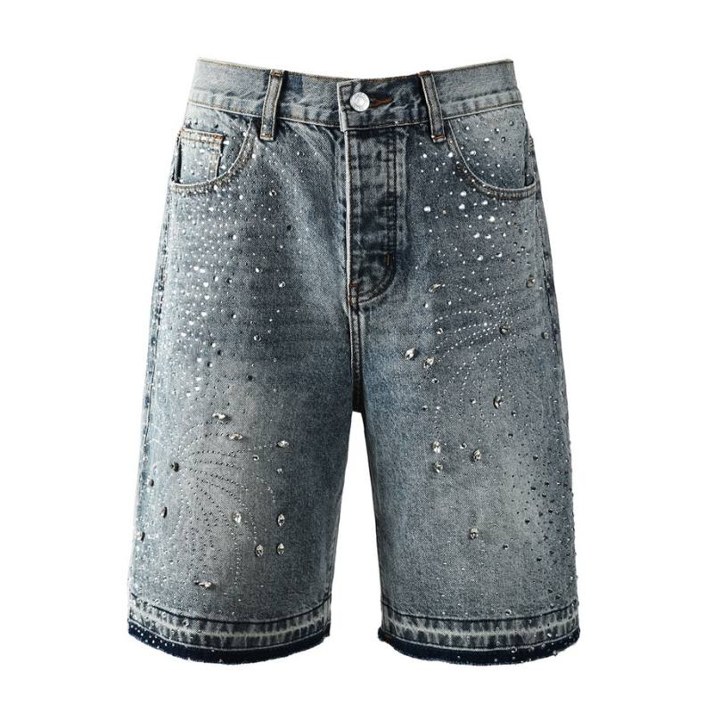 Bermuda Purple Brand Jeans Retro Crystal Denim