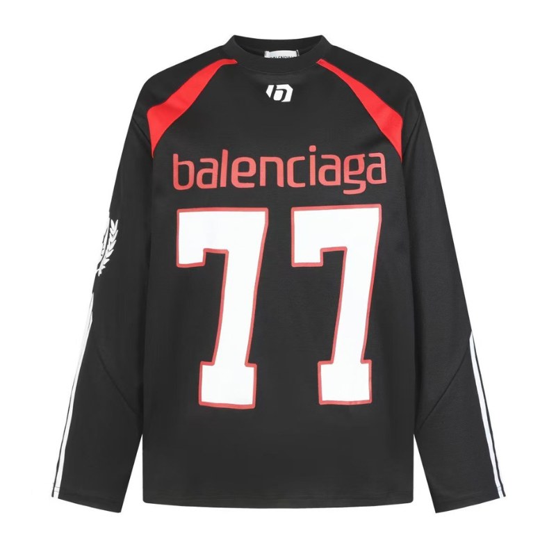 Camisa Balenciaga 77 Logo Preta