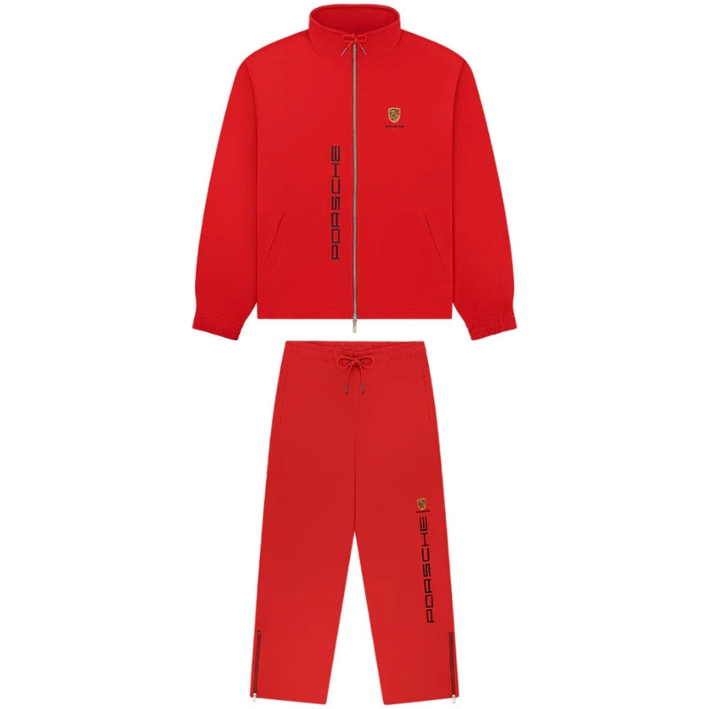 Conjunto Aimé Leon Dore x Porsche Nylon Track Red