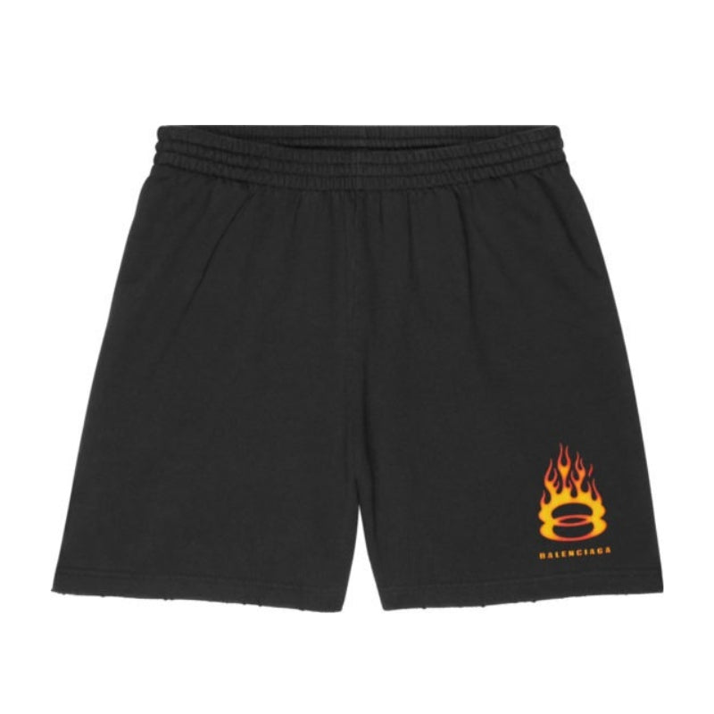 Pronta Entrega - Bermuda Balenciaga Burning Unity Black