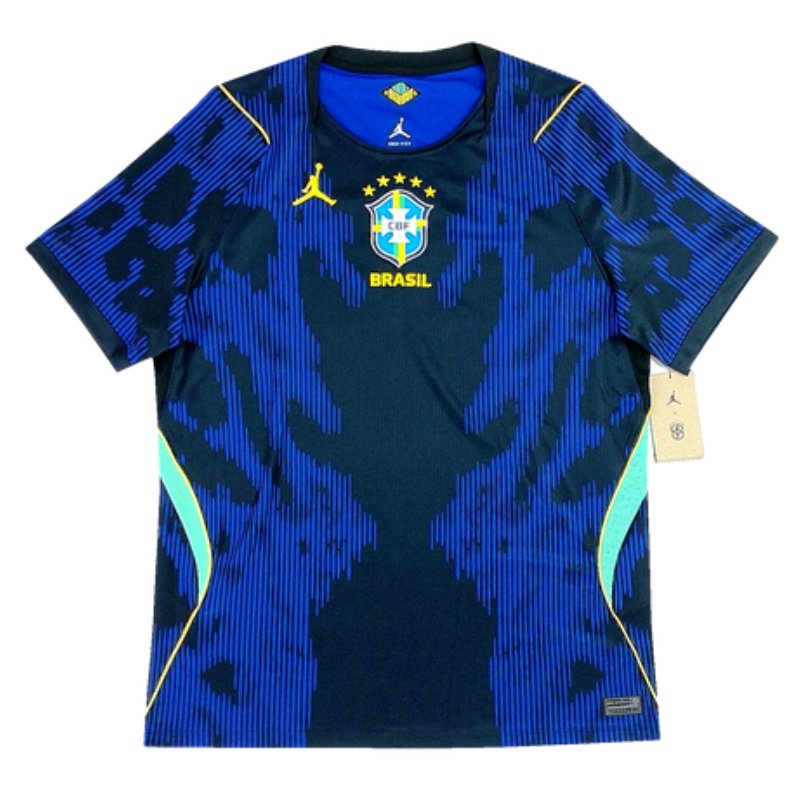 Pronta Entrega - Camiseta Brasil x Jordan II 26/27 Torcedor Azul