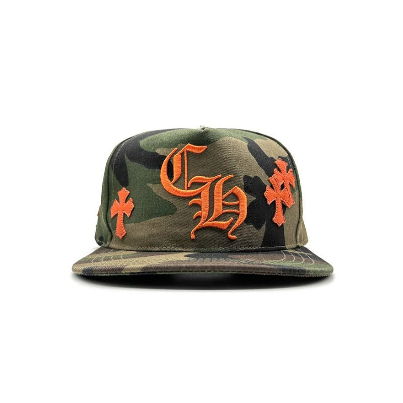 Pronta Entrega - Boné Chrome Hearts Embroidered Cross Logo Camuflado