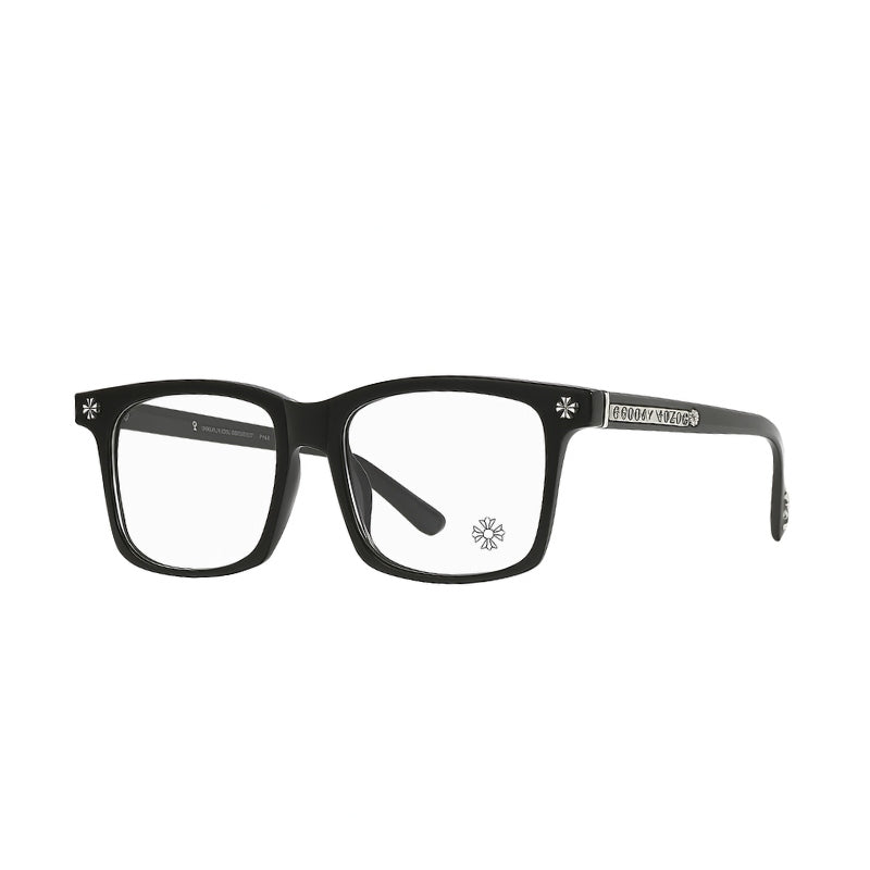 Óculos Chrome Hearts Cross Black Silver