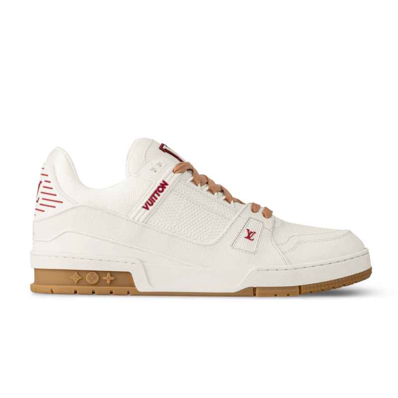 Louis Vuitton LV Trainer White Red