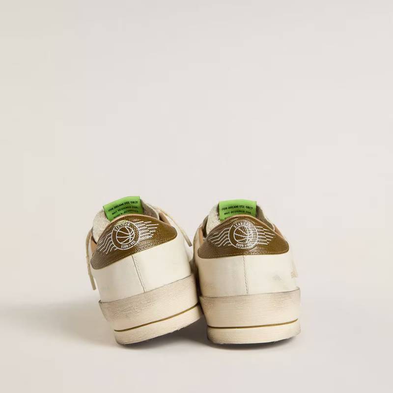 Pronta Entrega - Golden Goose Stardan Canvas White khaki