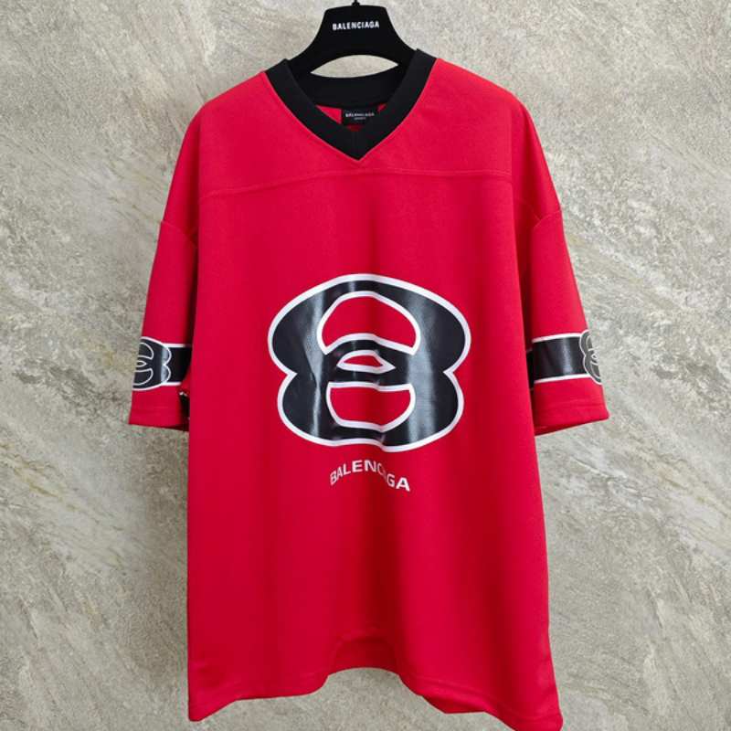 Camiseta Balenciaga American Football Logo print Red
