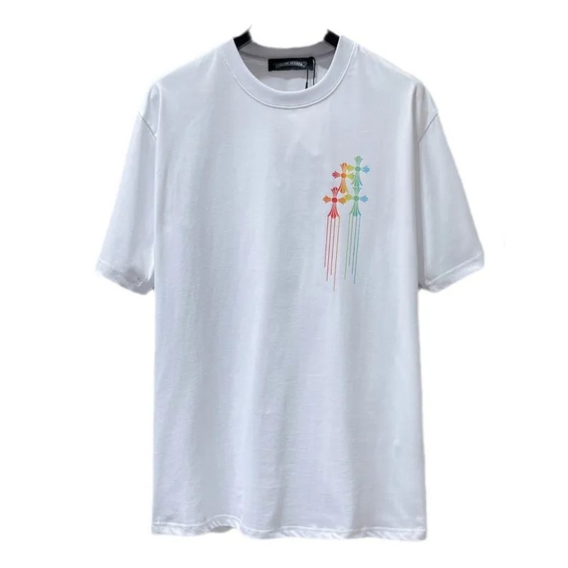 Pronta Entrega - Camiseta Chrome Hearts Cross Multicolours Branca