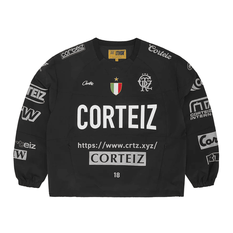 Corteiz Sponsors Training Pullover Black