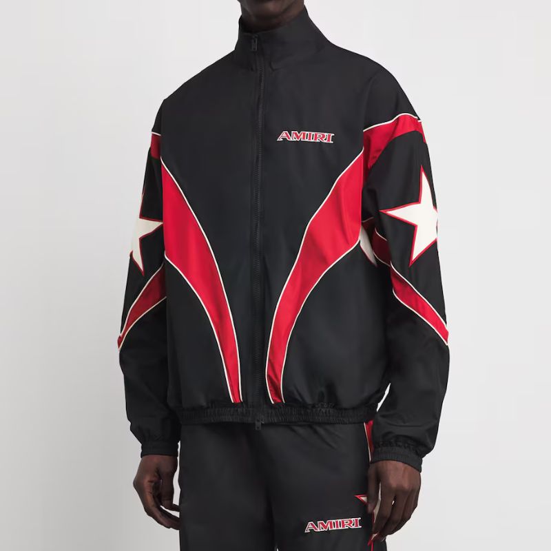Jaqueta Amiri Sport Windbreaker Black/Red