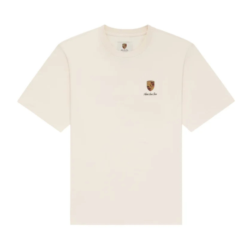 Camiseta Aimé Leon Dore x Porsche 993 Turbo Racing White Cream