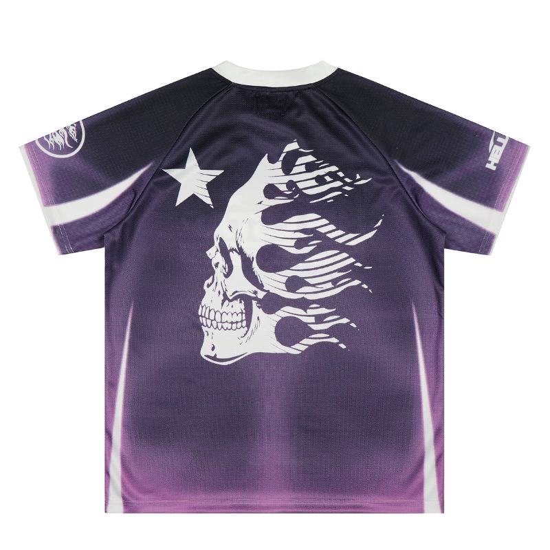 Camiseta Hellstar Jersey Logo Skull Purple