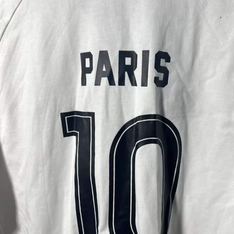 Camiseta Balenciaga Paris #10 Soccer Jersey Oversized White