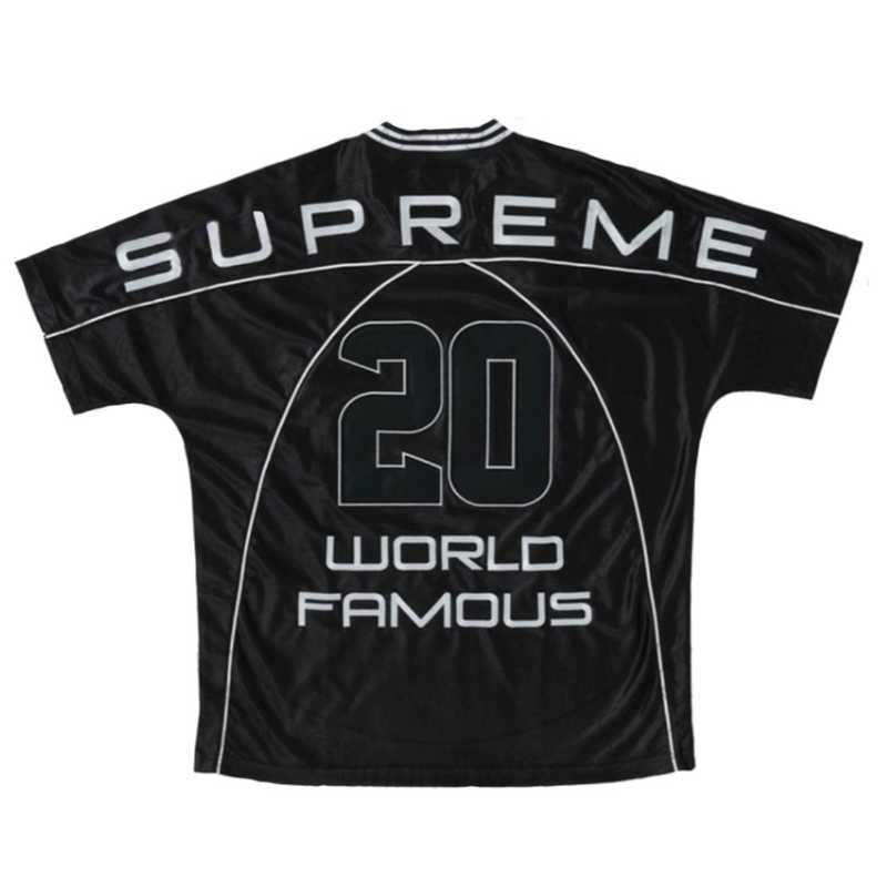 Pronta Entrega - Camiseta Supreme Paneled Jersey Preta