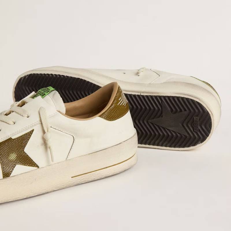 Pronta Entrega - Golden Goose Stardan Canvas White khaki