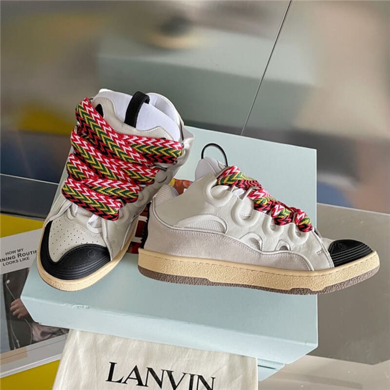 Lanvin Curb Leather White Ivory