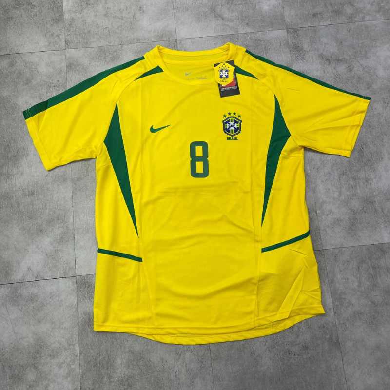 Pronta Entrega - Camiseta Brasil 2002 Retrô Kaká