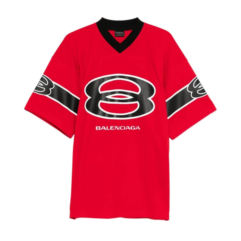 Camiseta Balenciaga American Football Logo print Red