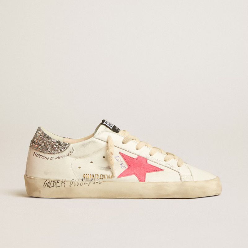 Golden Goose LTD Super-Star White Pink