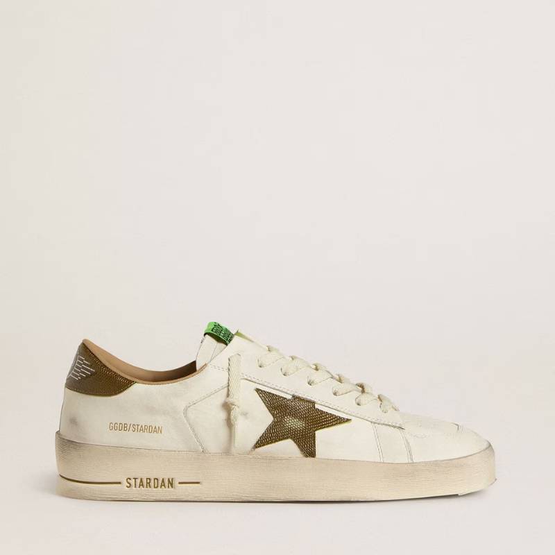 Pronta Entrega - Golden Goose Stardan Canvas White khaki