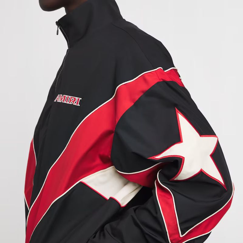 Jaqueta Amiri Sport Windbreaker Black/Red