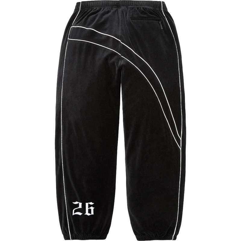 Conjunto Supreme x Umbro Velour Track Black
