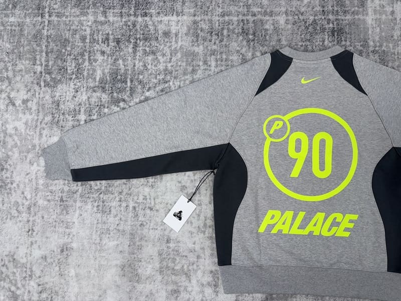 Moletom Palace x Nike Crewneck Total P90 Cinza