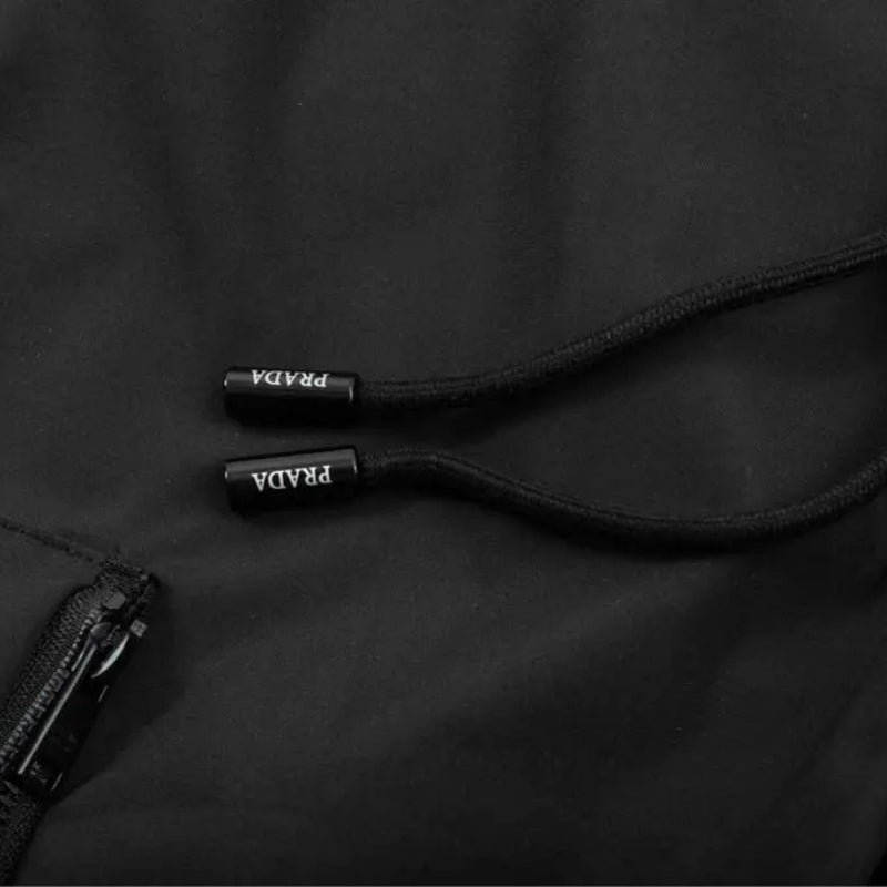 Pronta Entrega - Bermuda Prada Stripe Logo Preto