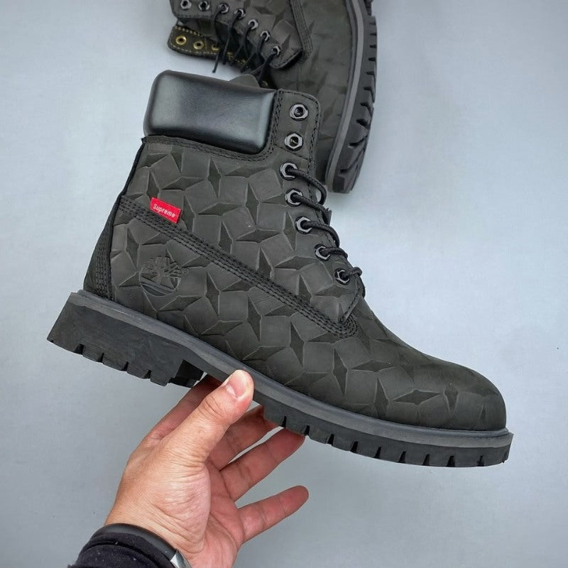 Bota Timberland x Supreme Diamond Plate 6" Premium Waterproof Black
