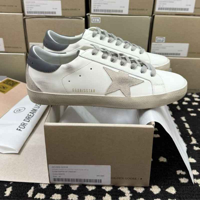 Golden Goose Super-Star White Grey