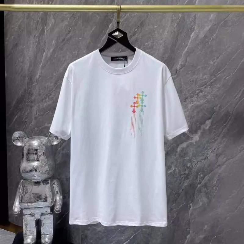 Pronta Entrega - Camiseta Chrome Hearts Cross Multicolours Branca