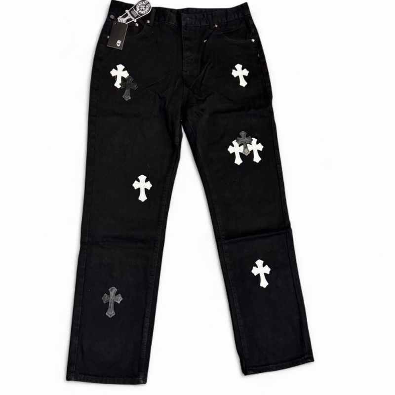 Pronta Entrega - Calça Jeans Chrome Hearts Cross White