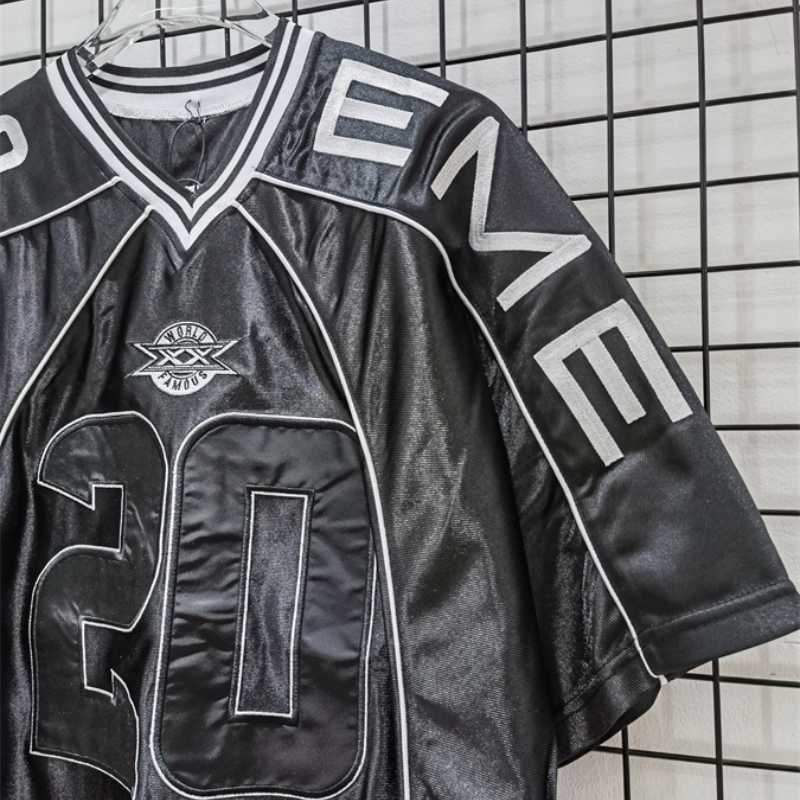 Pronta Entrega - Camiseta Supreme Paneled Jersey Preta