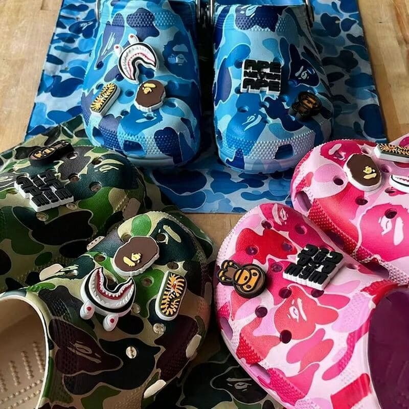 BAPE x Crocs Classic Clog Blue