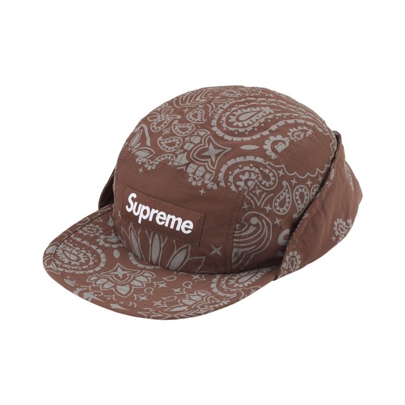 Boné Supreme Reflective Bandana Sunshield Camp Brown