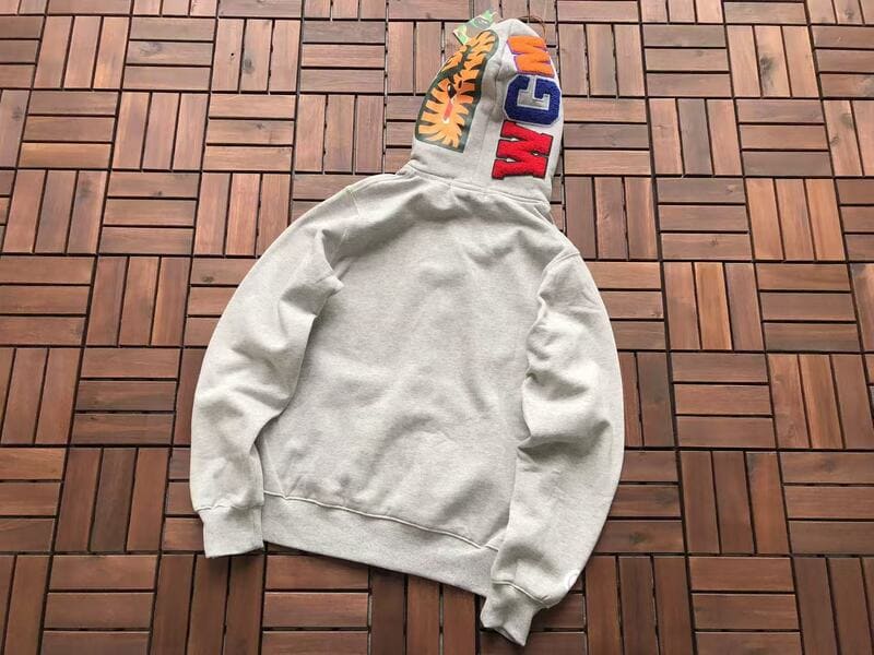 Moletom Bape Shark ABC Pink Grey