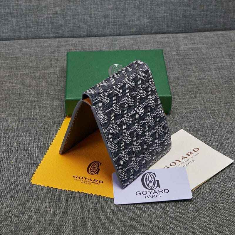 Carteira Goyard Victoire Azul/Cinza