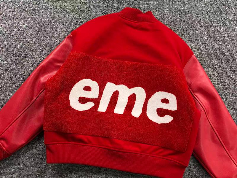 Jaqueta Supreme Big Logo Chenille Varsity Red