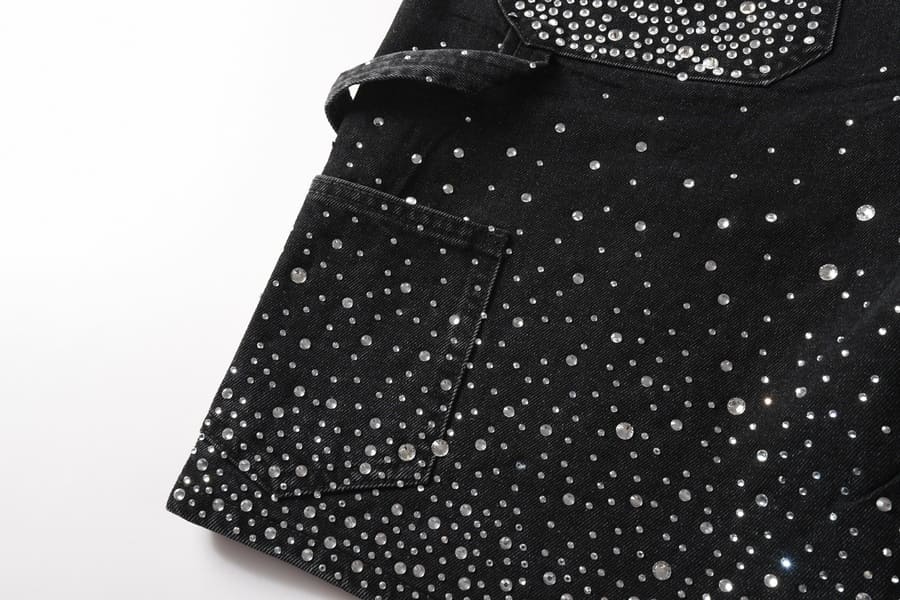 Bermuda Purple Brand Jeans Crystal Black