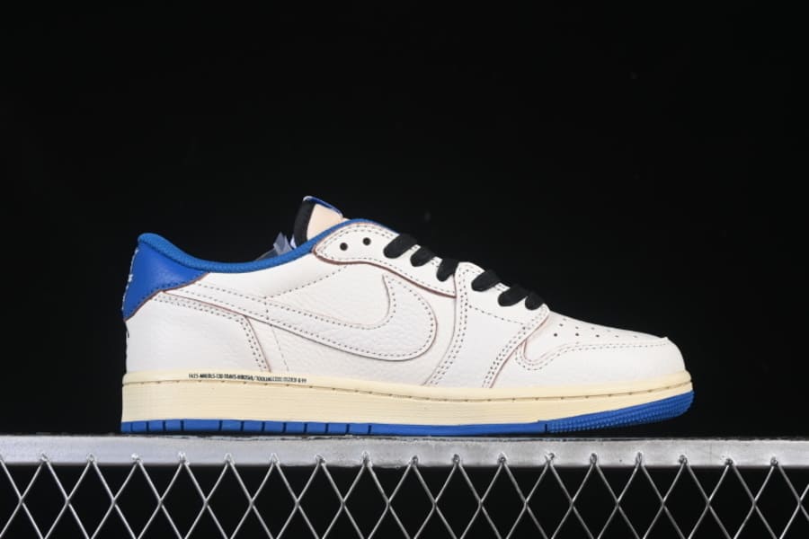Air Jordan 1 Low Travis Scott x Fragment OG SP Sail Military Blue