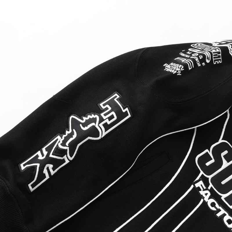 Jaqueta Supreme x Fox Racing Zip Up Hooded Black