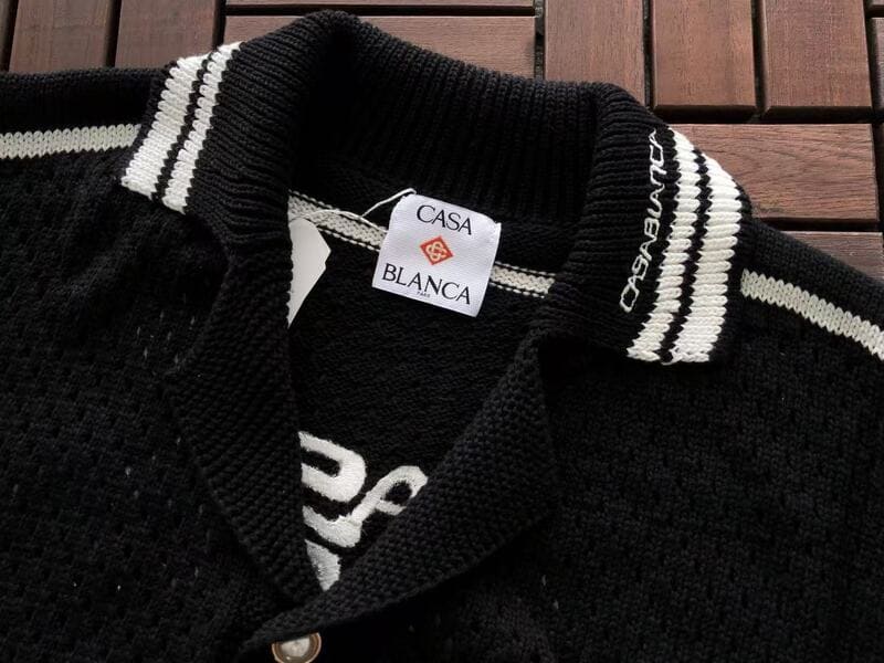 Conjunto Casablanca Crochê Preto e Branco