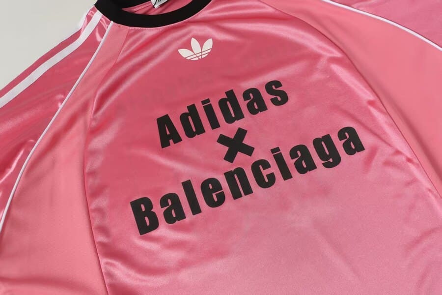 Camisa Balenciaga x Adidas Athletic Jersey Rosa
