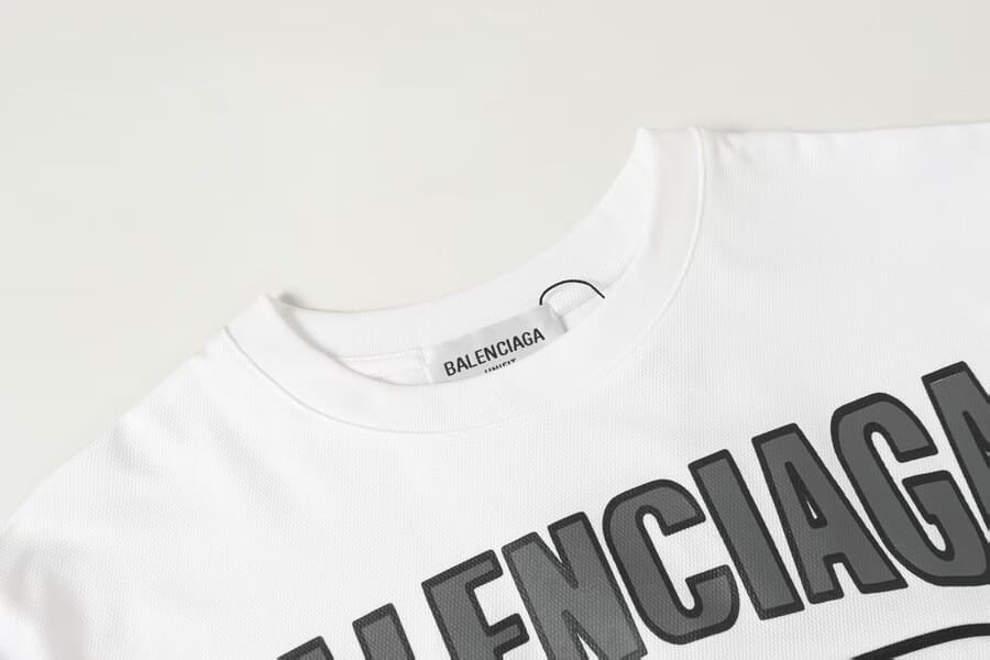 Camisa Balenciaga 1917 Logo "9" Branca