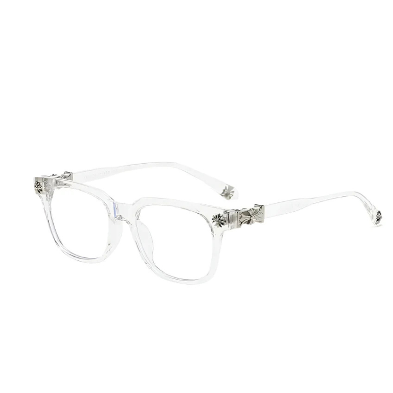 Óculos Chrome Hearts Clear Silver