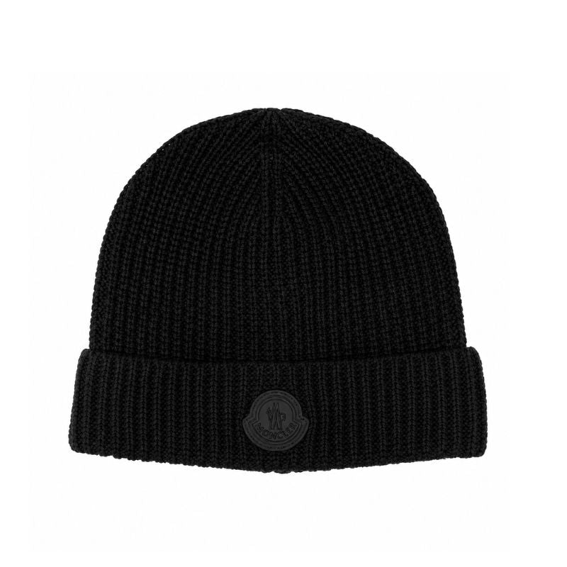 Pronta Entrega - Touca Moncler Logo Preta