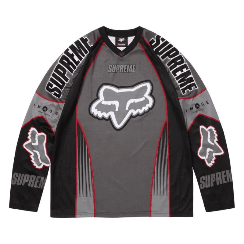 Camisa Fox Racing x Supreme DMX Snow Black