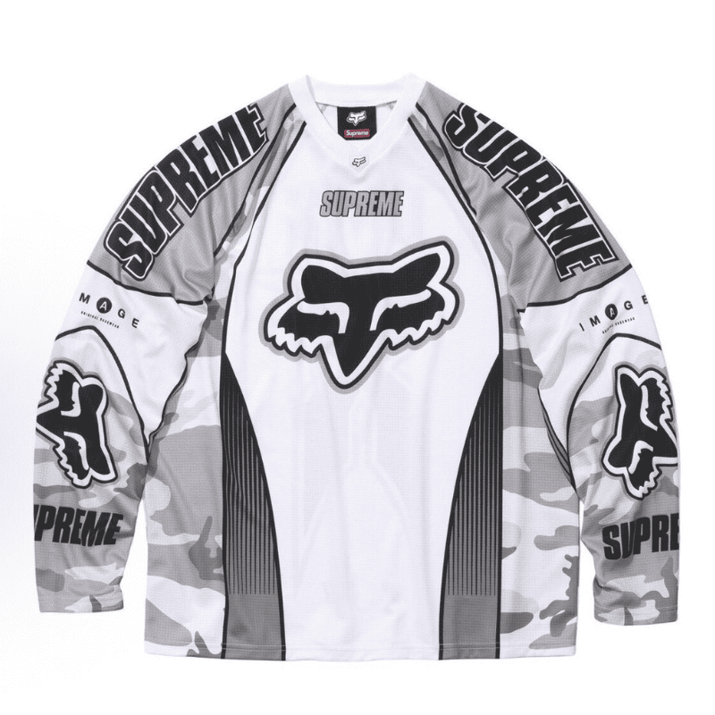 Camisa Fox Racing x Supreme DMX Snow Camo