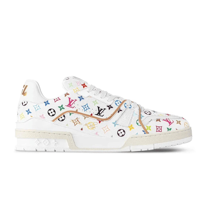 Louis Vuitton LV Trainer x Takashi Murakami White